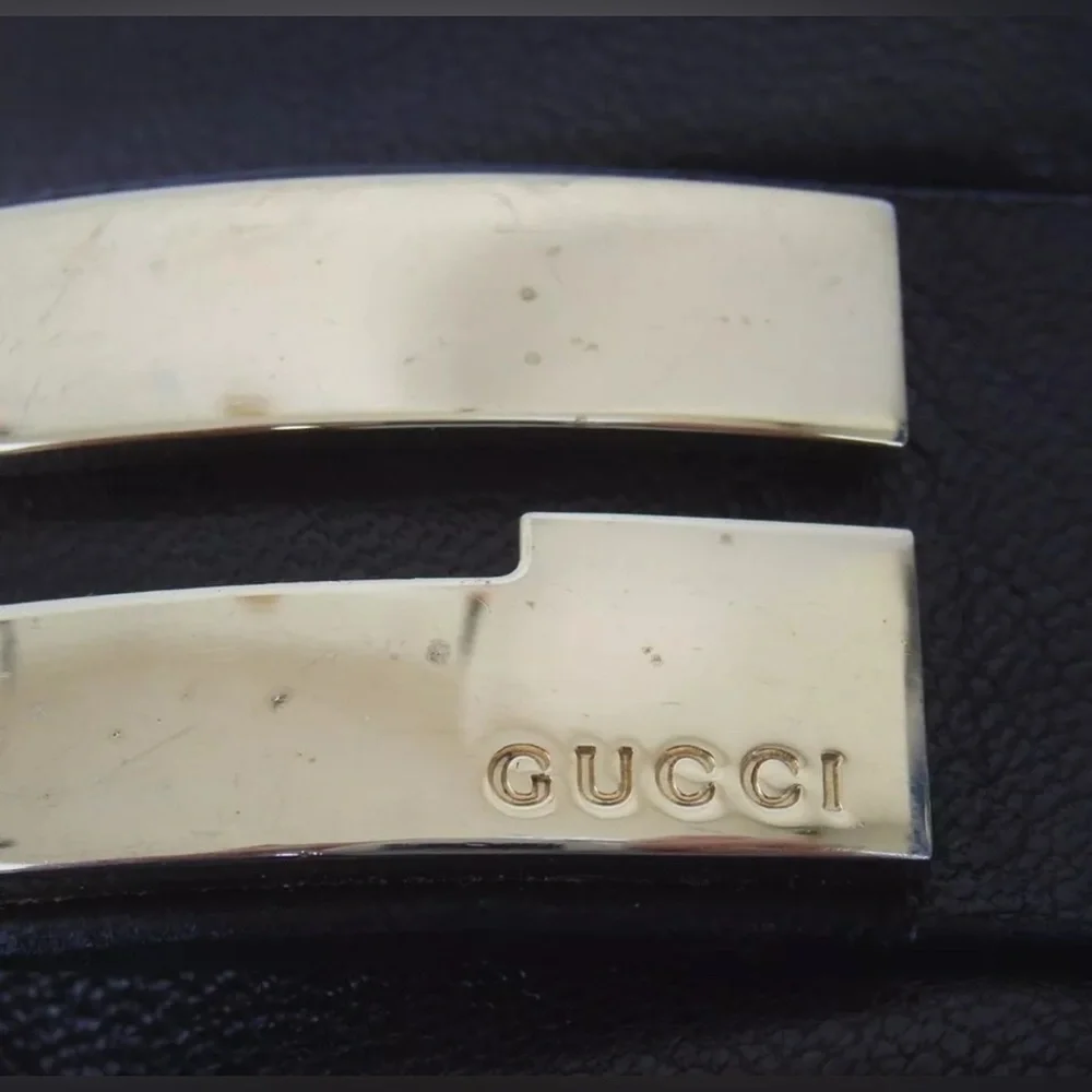 GUCCI Logo Plate Leather Gloves- Size 7 (Small) 😍🔥